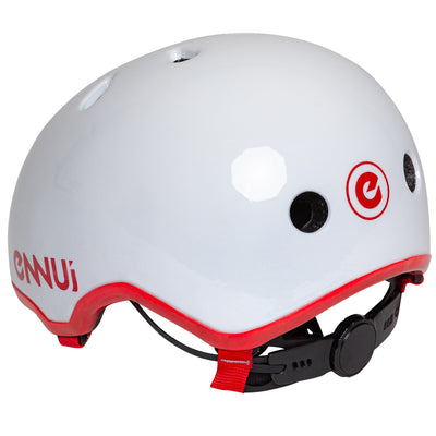 Elite White Red Shiny (include removable peak) - Ennui - Inline Skating Helmets - Product Image 13