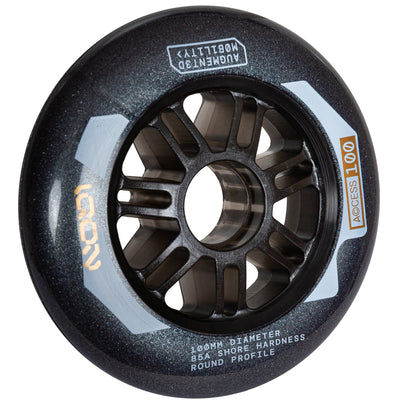 Access Combo 100 Dark Grey 3-pack - IQON - Aggressive Inline Skate Wheels - Product Image 2