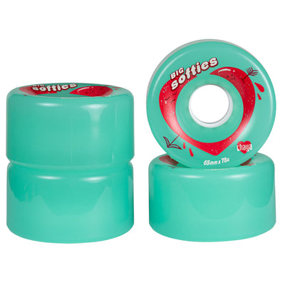 Big Softie`s Clear Teal - Chaya - Outdoor Roller Skate Wheels - Product Image 3