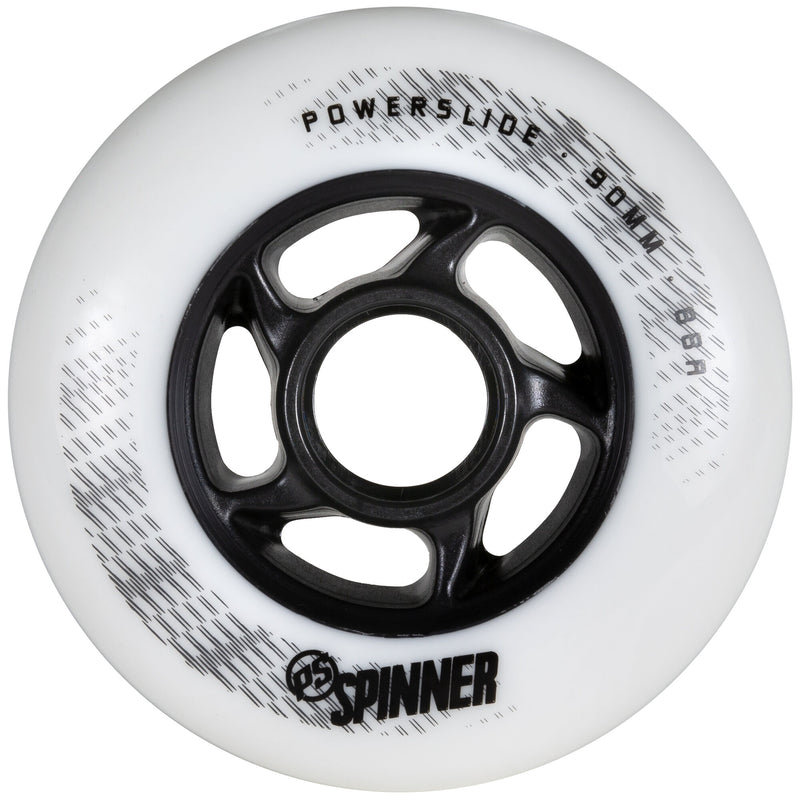 Powerslide Spinner 90/88A White, 4 pack