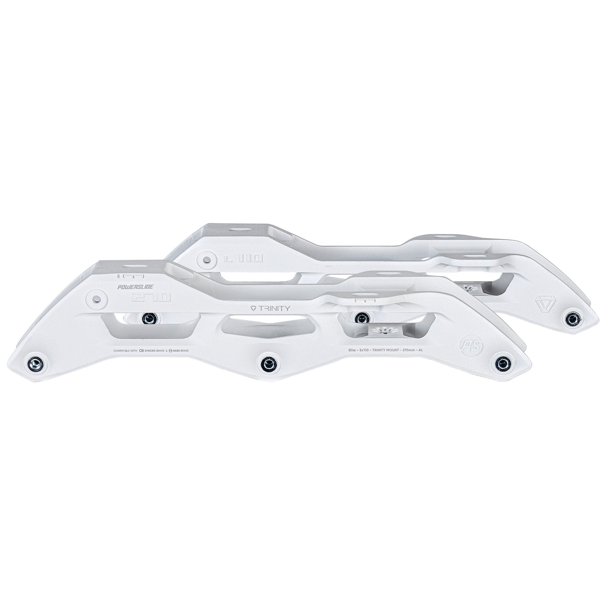 Elite cast Syncro AL 270/3x110 White, TRI – Powerslide