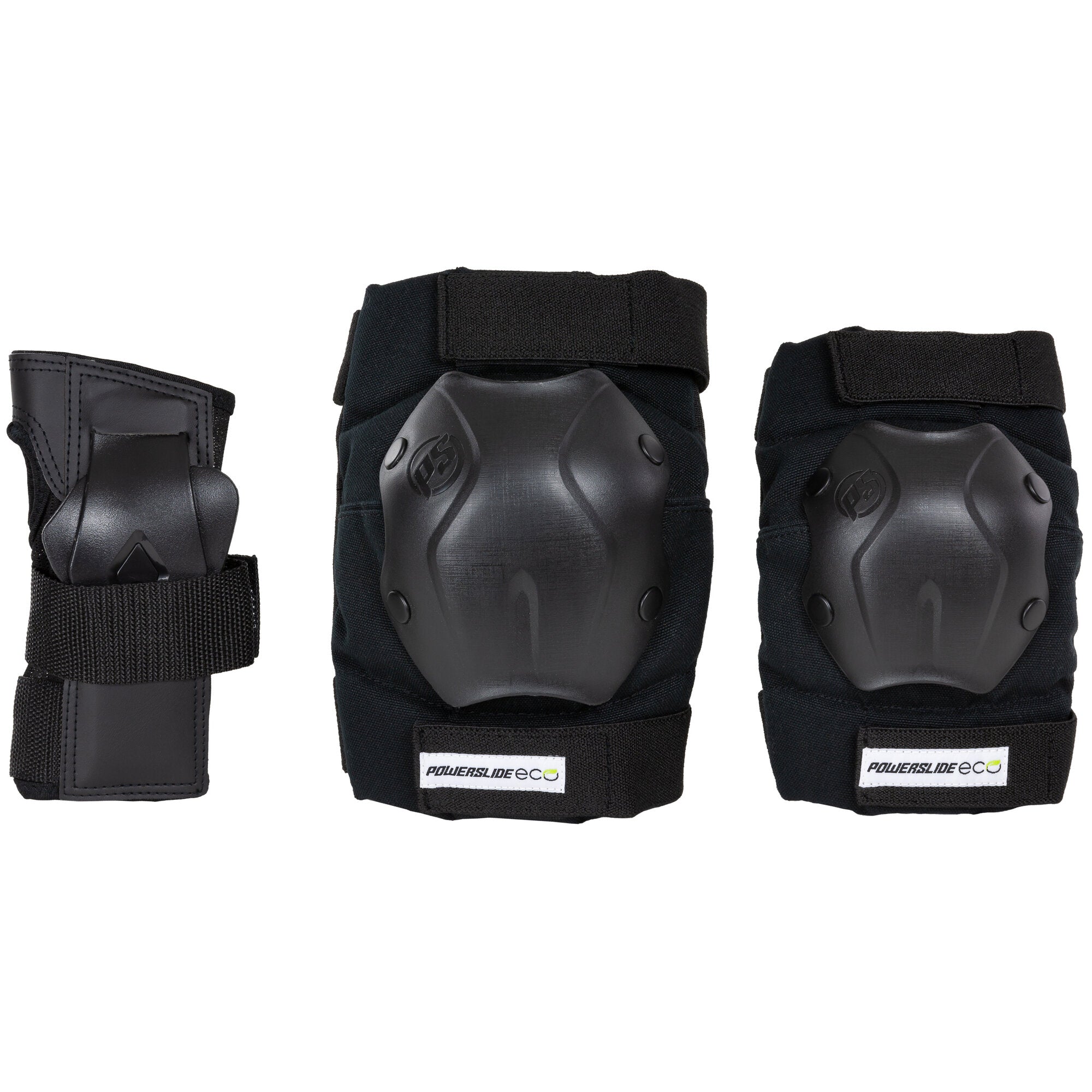 Set Protezioni Powerslide Standard Eco 2023 – Ginocchiere, Gomitiere E Parapolsi Unisex, Realizzato In Materiali Riciclati