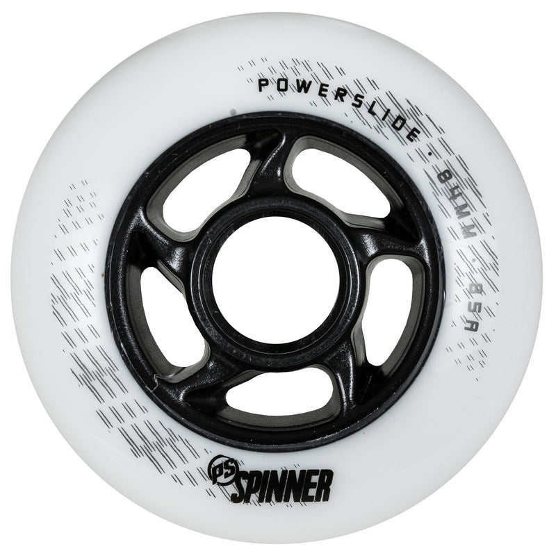 Powerslide Spinner 84/85A White, 4-pack